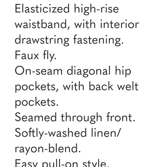 Old Navy High Waisted Linen Blend Crop Pants Sisal Size M - Picture 4 of 14